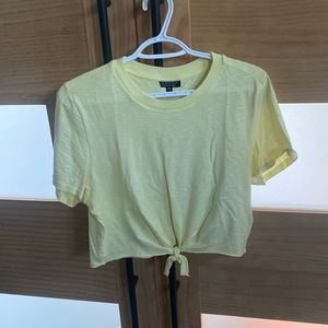 Yellow TopShop shirt